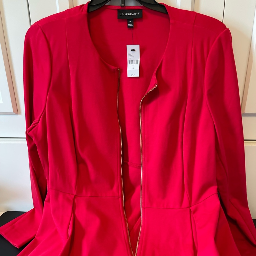 Lane Bryant Red Blazer